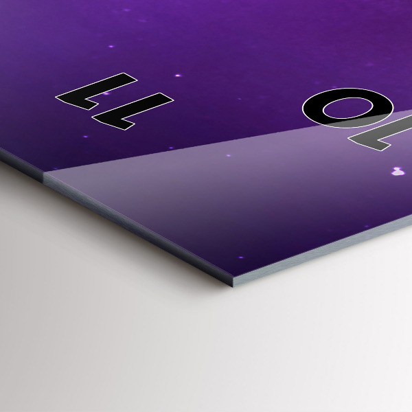 Zegar ścienny pionowy Zorza polarna