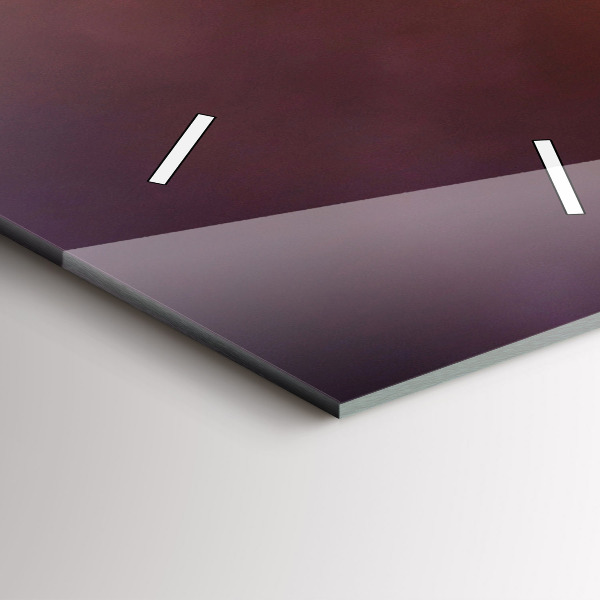 Zegar ścienny pionowy Łódka i zachód słońca