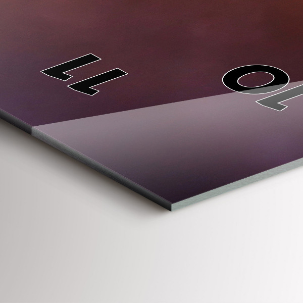 Zegar ścienny pionowy Łódka i zachód słońca