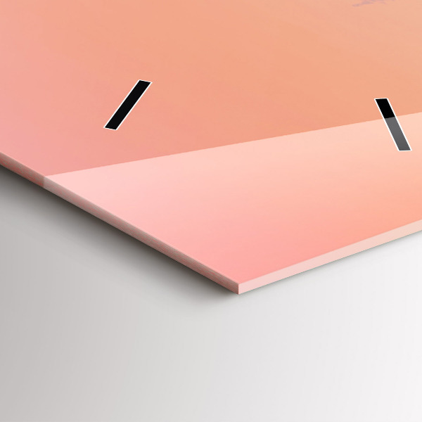 Zegar ścienny pionowy Las we mgle