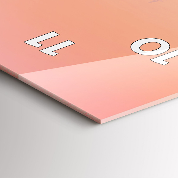 Zegar ścienny pionowy Las we mgle