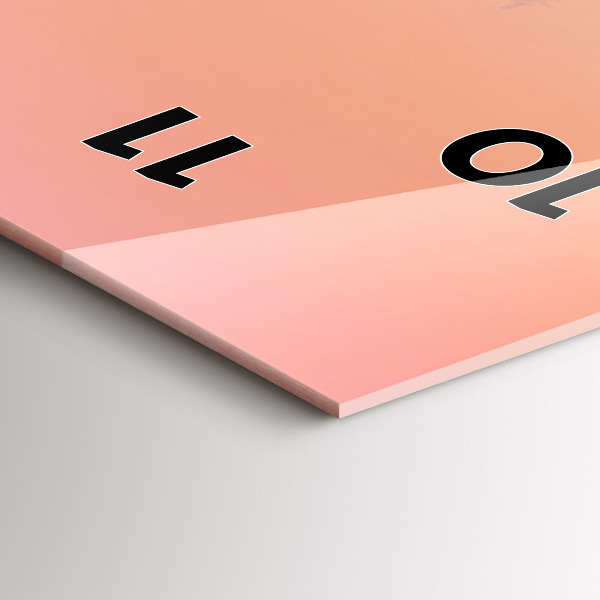 Zegar ścienny pionowy Las we mgle