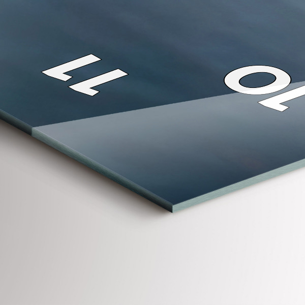 Zegar ścienny pionowy Mężczyzna na motocyklu