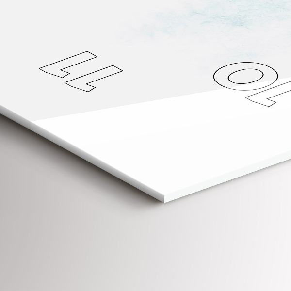 Zegar ścienny pionowy Zimowy las