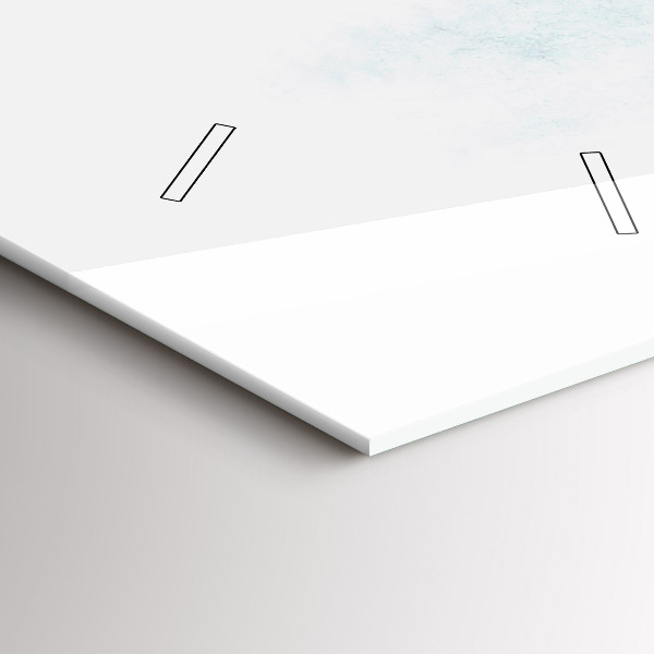 Zegar ścienny pionowy Zimowy las