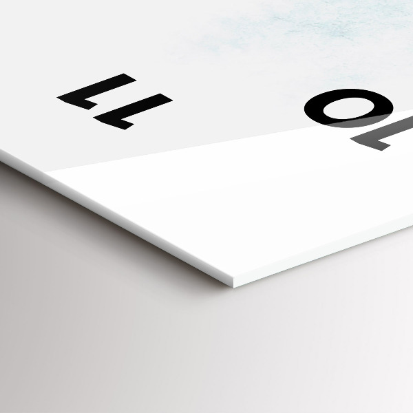 Zegar ścienny pionowy Zimowy las