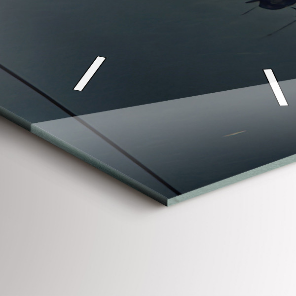 Zegar ścienny pionowy Apokaliptyczny budynek