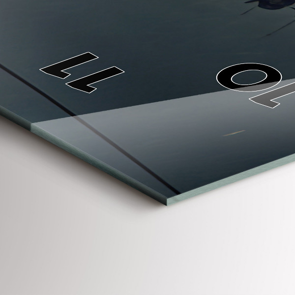 Zegar ścienny pionowy Apokaliptyczny budynek