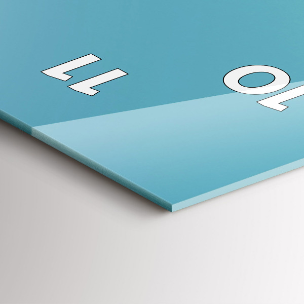 Zegar ścienny pionowy Pastelowy kolor nieba