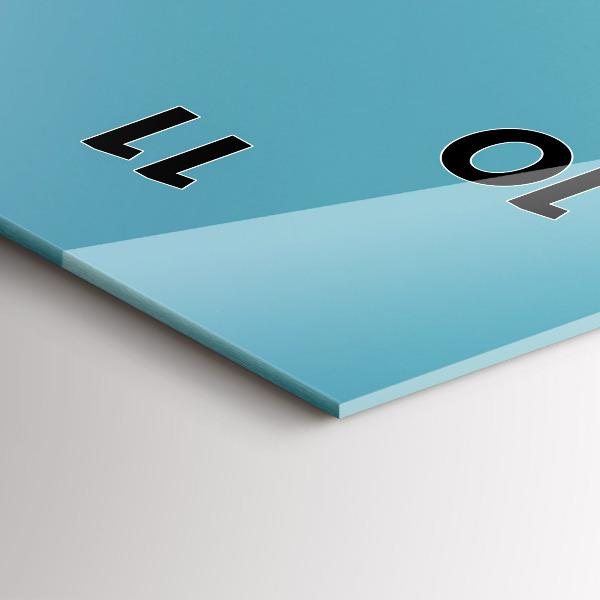 Zegar ścienny pionowy Pastelowy kolor nieba