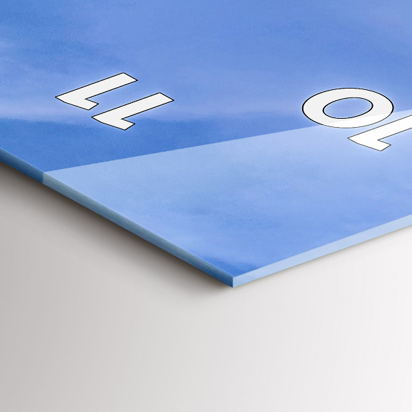 Zegar szklany pionowy Rolnik w traktorze