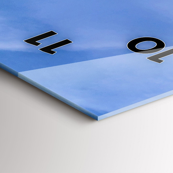 Zegar szklany pionowy Rolnik w traktorze