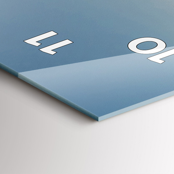 Zegar ścienny pionowy Ciągnik na polu rolniczym