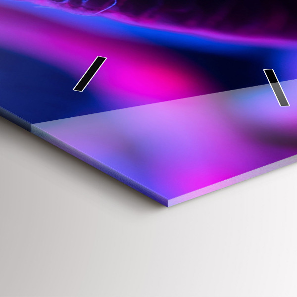 Zegar ścienny pionowy Magiczne kolorowe grzyby