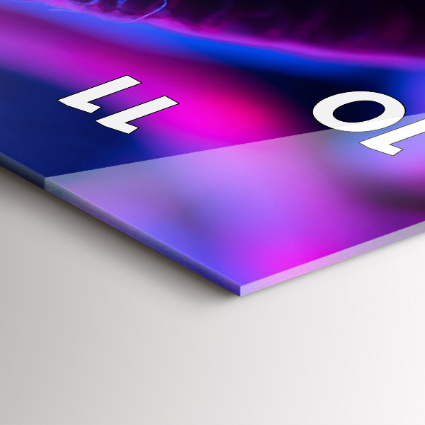 Zegar ścienny pionowy Magiczne kolorowe grzyby