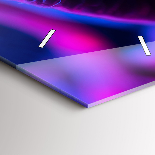 Zegar ścienny pionowy Magiczne kolorowe grzyby