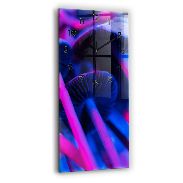 Zegar ścienny pionowy Magiczne kolorowe grzyby