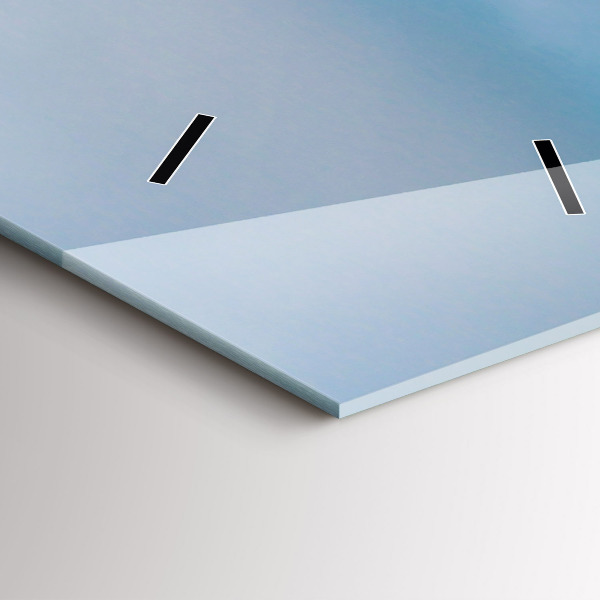 Zegar ścienny pionowy Głowa żyrafy na tle nieba