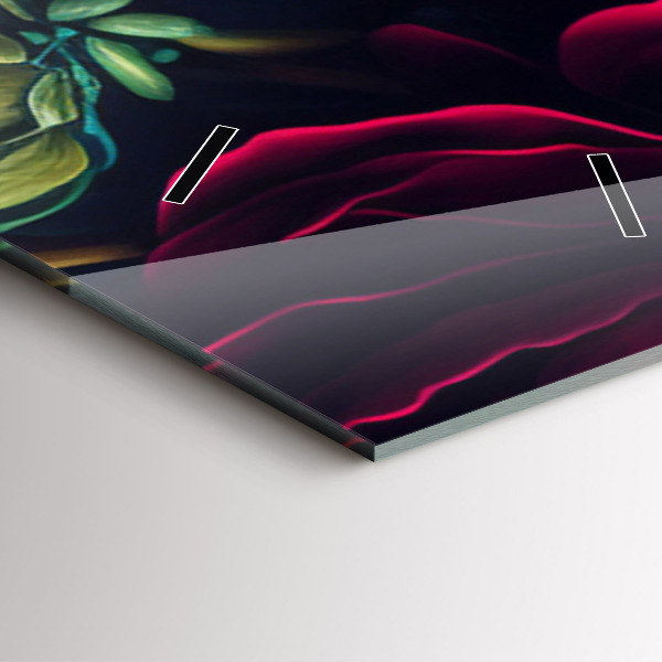 Zegar ścienny pionowy Vintage bukiet kwiatów