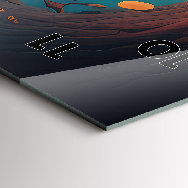 Zegar ścienny pionowy Las i magiczne grzyby