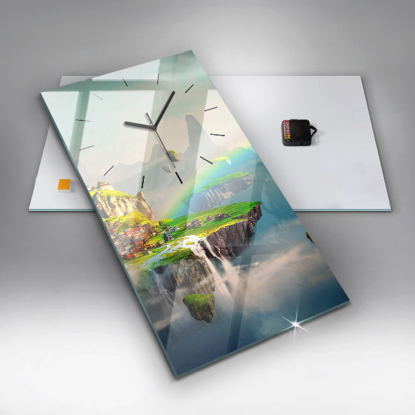 Zegar szklany pionowy Chińskie fantasy