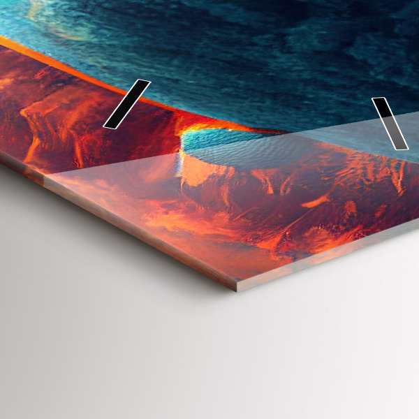 Zegar ścienny pionowy Futurystyczny świat