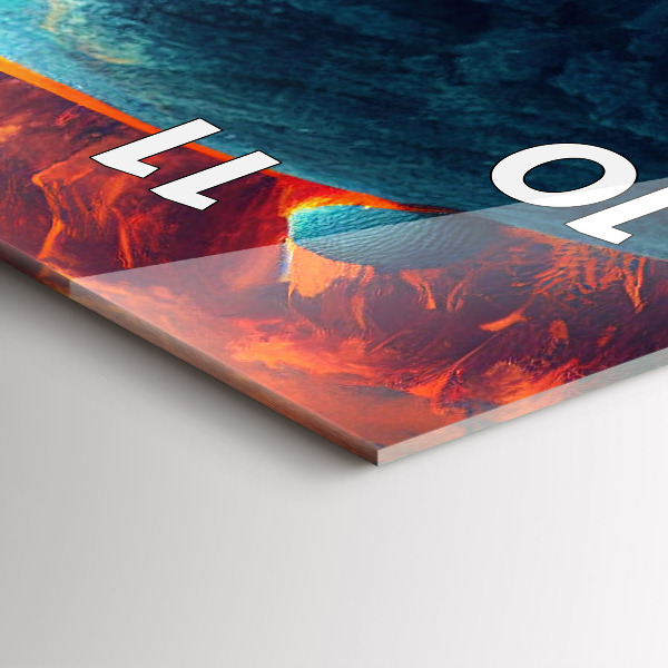 Zegar ścienny pionowy Futurystyczny świat