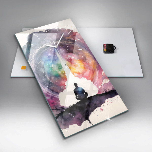 Zegar ścienny pionowy Medytacja styl życia