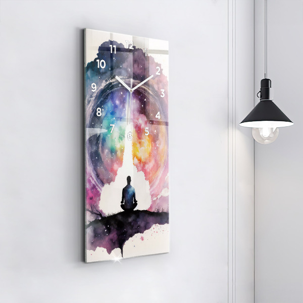 Zegar ścienny pionowy Medytacja styl życia