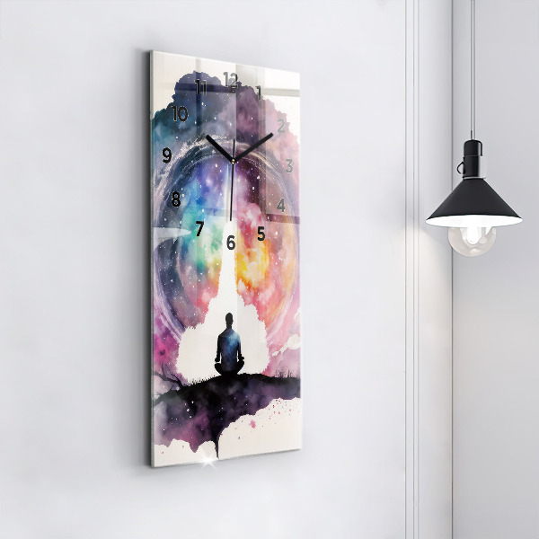 Zegar ścienny pionowy Medytacja styl życia