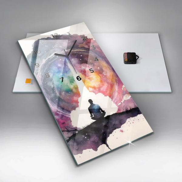 Zegar ścienny pionowy Medytacja styl życia