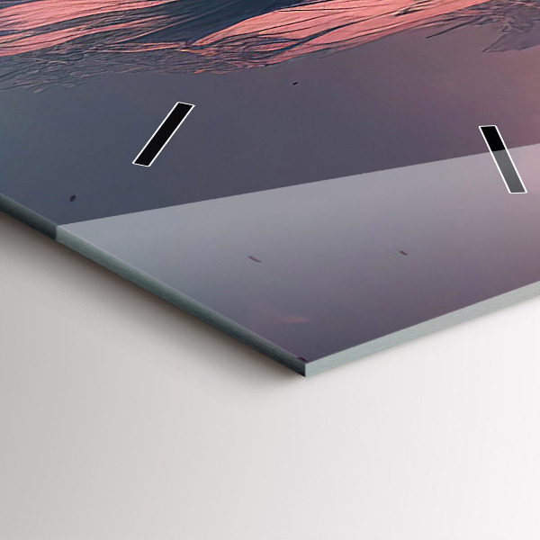 Zegar ścienny pionowy Magiczny las i góry