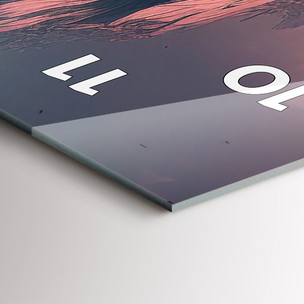 Zegar ścienny pionowy Magiczny las i góry