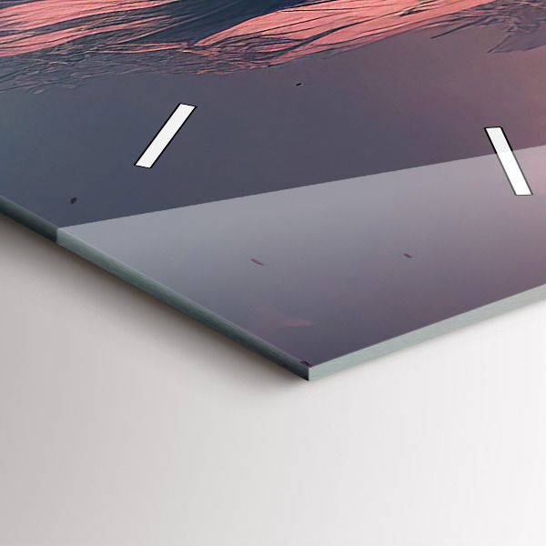 Zegar ścienny pionowy Magiczny las i góry