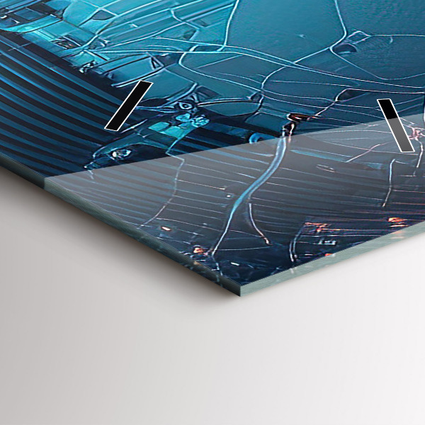 Zegar ścienny pionowy Sztuczna inteligencja