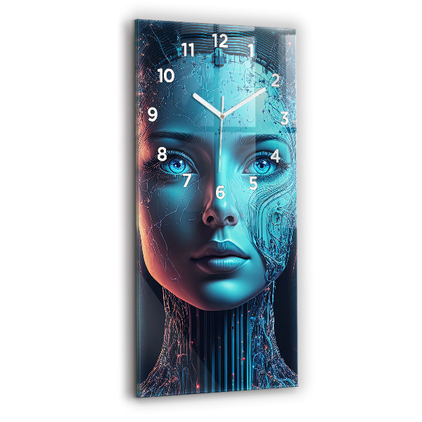 Zegar ścienny pionowy Sztuczna inteligencja