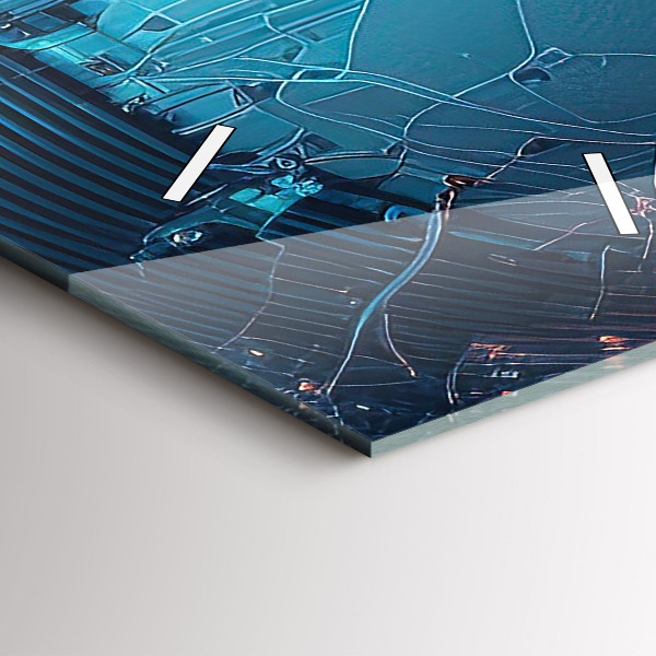 Zegar ścienny pionowy Sztuczna inteligencja