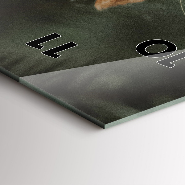 Zegar ścienny pionowy Wiewiórka i dzika natura