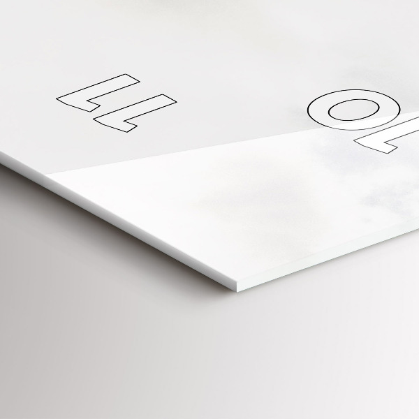 Zegar ścienny pionowy Widok na góry