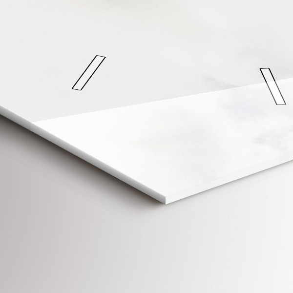 Zegar ścienny pionowy Widok na góry