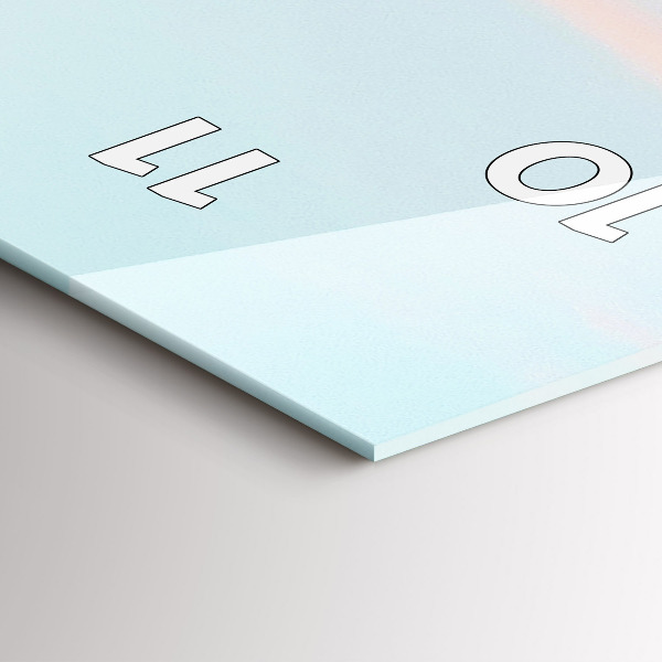 Zegar ścienny pionowy Pasmo górskie zimą