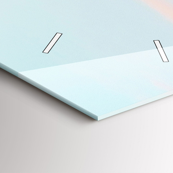 Zegar ścienny pionowy Pasmo górskie zimą