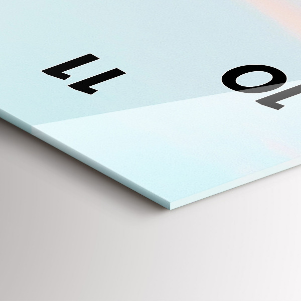 Zegar ścienny pionowy Pasmo górskie zimą