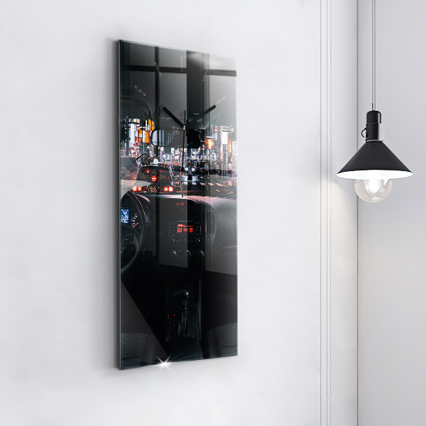 Zegar ścienny pionowy Samochód w Tokio