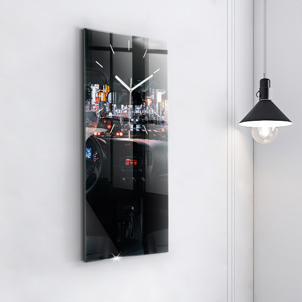 Zegar ścienny pionowy Samochód w Tokio