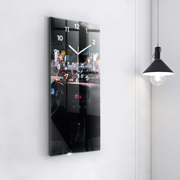 Zegar ścienny pionowy Samochód w Tokio