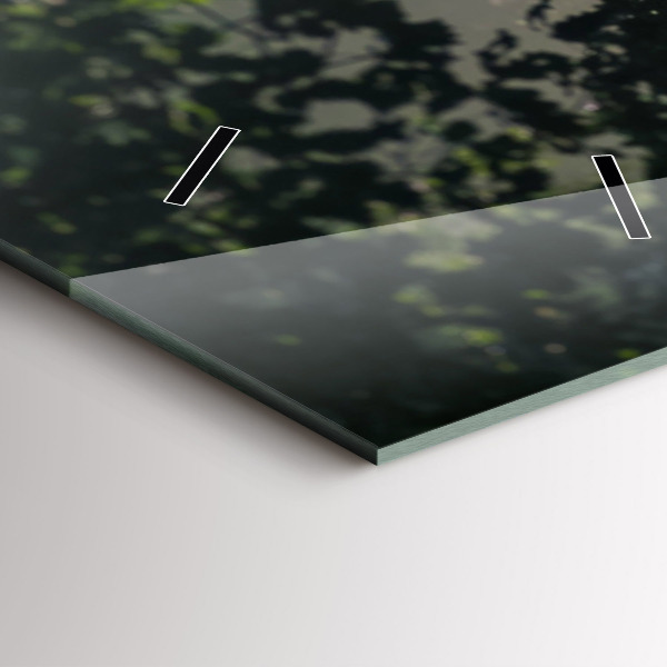 Zegar ścienny pionowy Leśna droga i smugi słońca