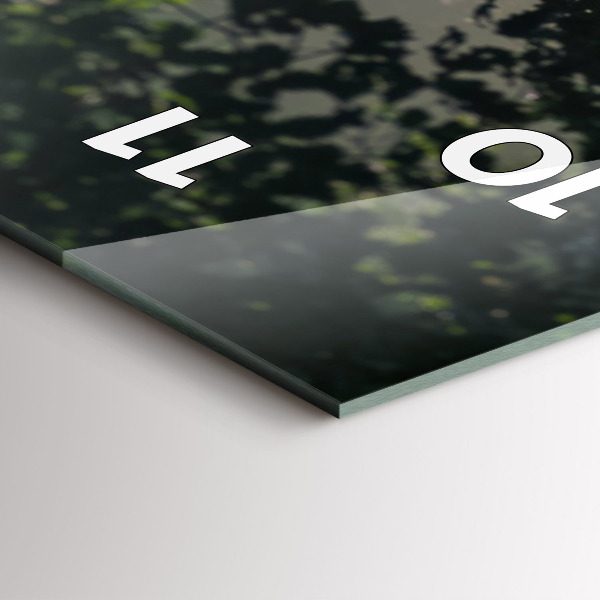 Zegar ścienny pionowy Leśna droga i smugi słońca