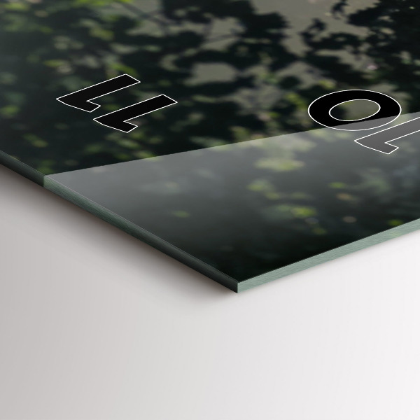 Zegar ścienny pionowy Leśna droga i smugi słońca