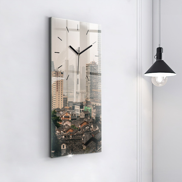 Zegar ścienny pionowy Stare miasto w Chongqing